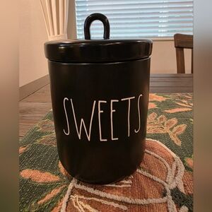 Rae Dunn Black Sweets Canister